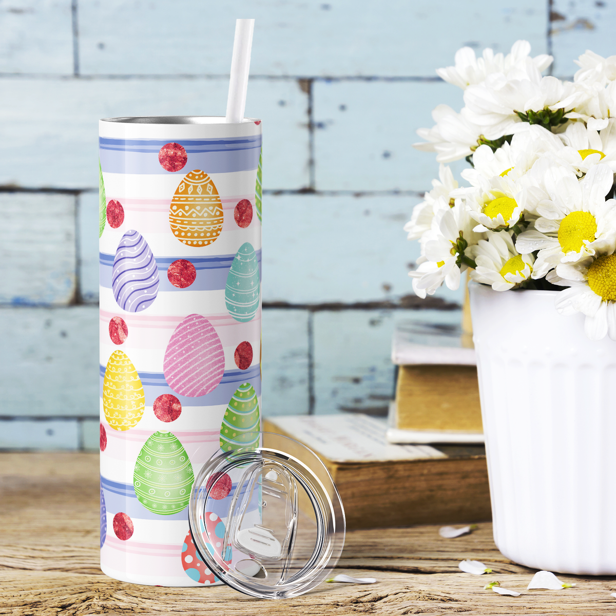 Patterned Easter Eggs 20oz Skinny Tumbler