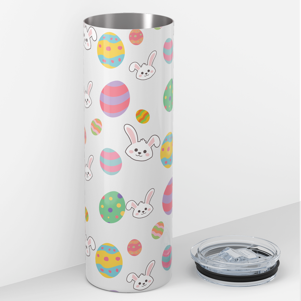 Easter Eggs and Bunnies 20oz Skinny Tumbler