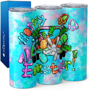 Hoppy Easter Carrot Truck 20oz Skinny Tumbler