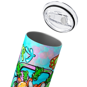 Hoppy Easter Carrot Truck 20oz Skinny Tumbler