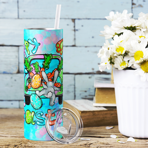 Hoppy Easter Carrot Truck 20oz Skinny Tumbler