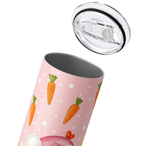Easter Gnome with Carrots 20oz Skinny Tumbler