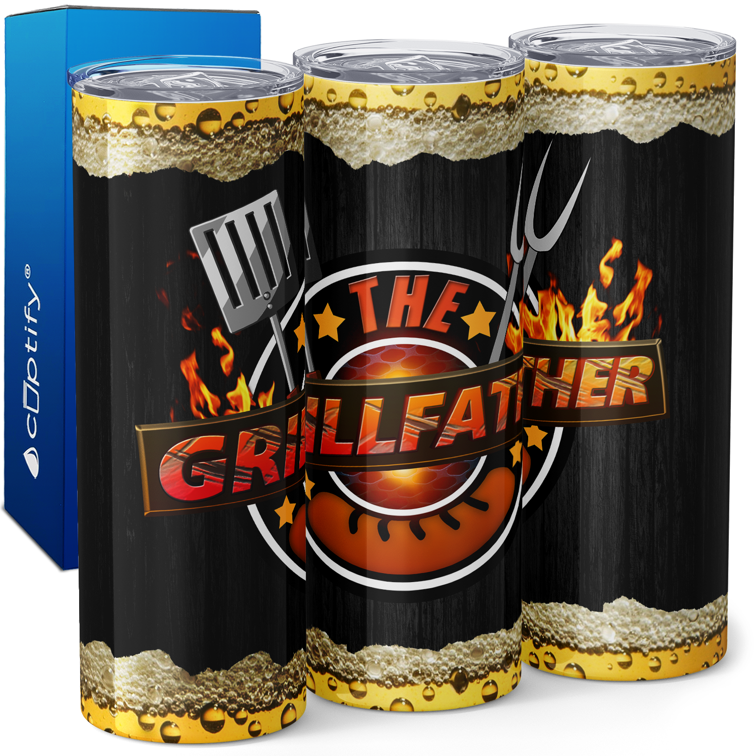 The Grillfather 20oz Skinny Tumbler