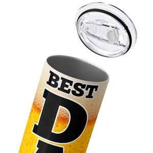 Best Dad Ever Beer and Bullets 20oz Skinny Tumbler