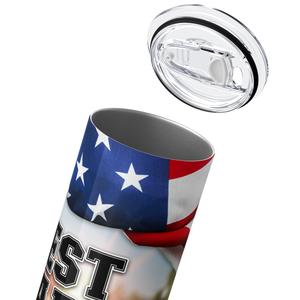 Best Dad by Par American Flag Golf 20oz Skinny Tumbler