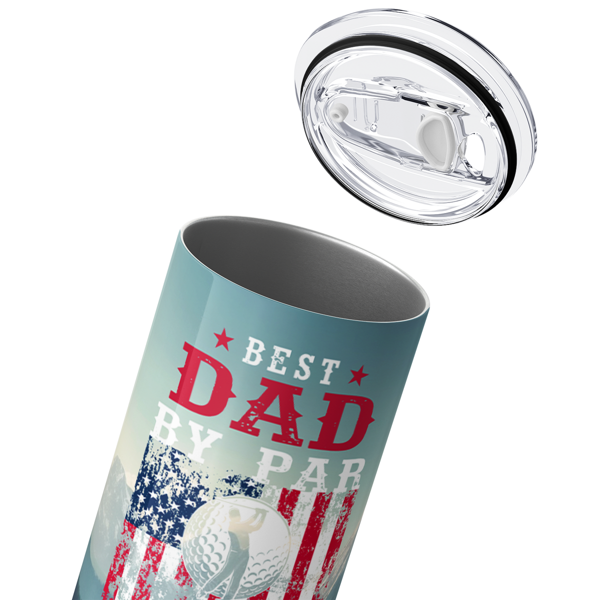 Best Dad by Par 20oz Skinny Tumbler