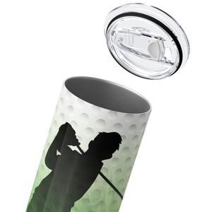 Born to Golf Forced to Work 20oz Skinny Tumbler