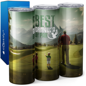 Golf Best Grandpa by Par 20oz Skinny Tumbler