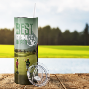 Golf Best Grandpa by Par 20oz Skinny Tumbler