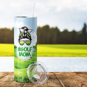 Hashtag Golf Mom 20oz Skinny Tumbler