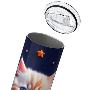 Cat with Cape 20oz Skinny Tumbler