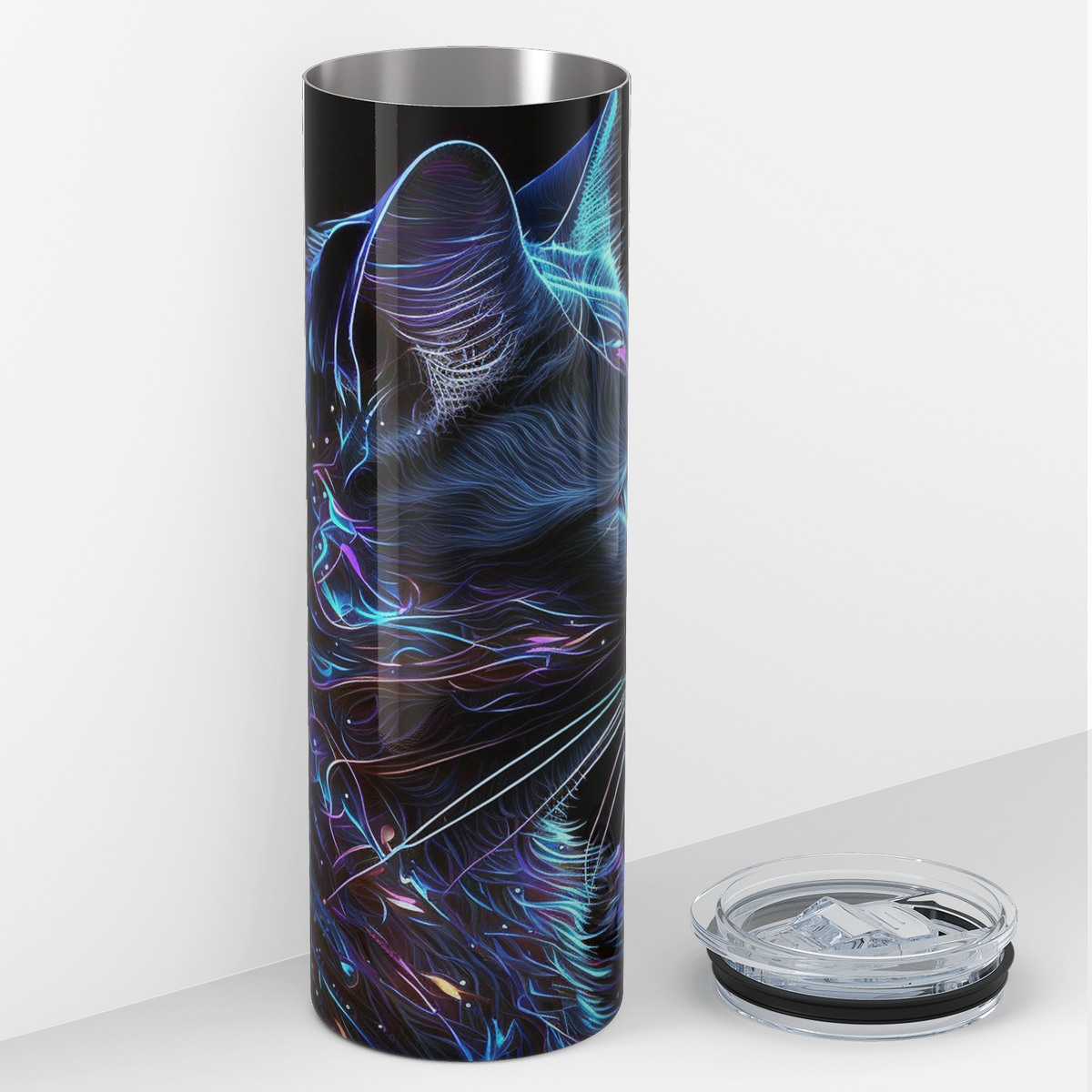 Cool Cat Side 20oz Skinny Tumbler