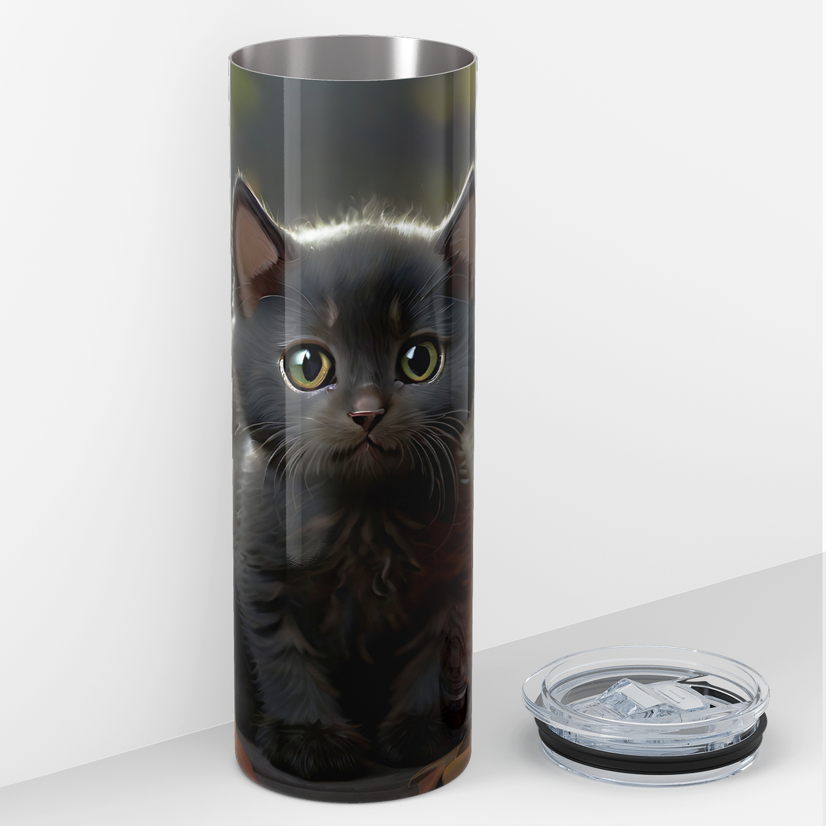 Halloween Cut with Pumpkin 20oz Skinny Tumbler