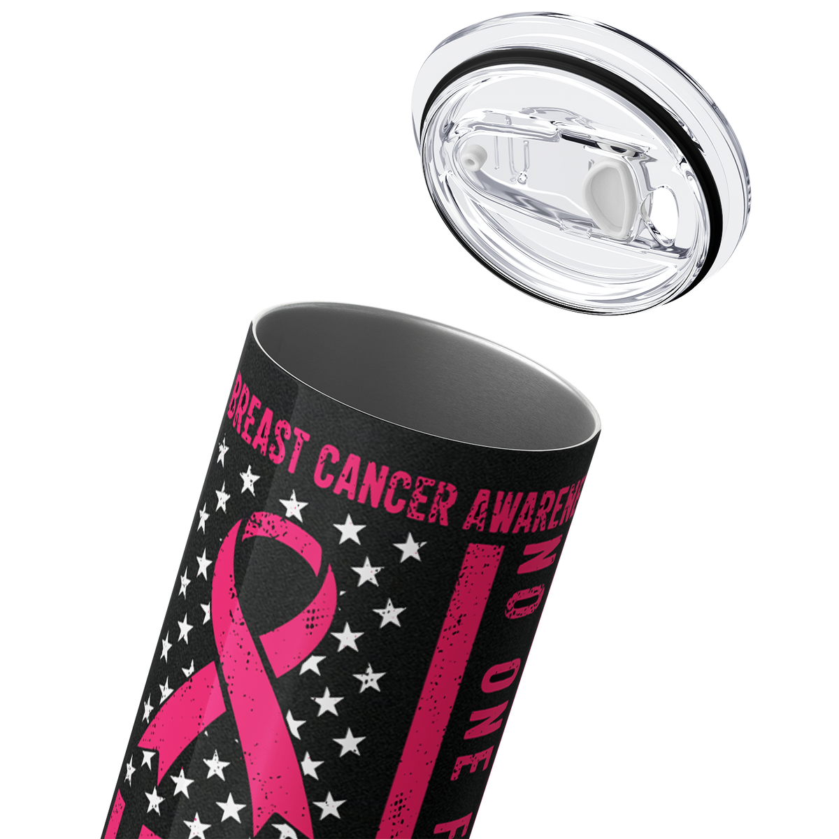 Breast Cancer Hope No One Fights Alone 20oz Skinny Tumbler