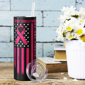 Breast Cancer Hope No One Fights Alone 20oz Skinny Tumbler