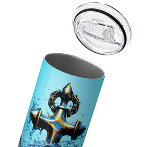 Anchor Splash 20oz Skinny Tumbler