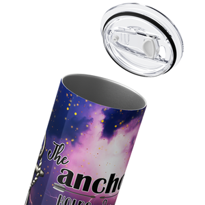 The Anchor Holds in Spite of the Storm 20oz Skinny Tumbler