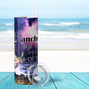 The Anchor Holds in Spite of the Storm 20oz Skinny Tumbler