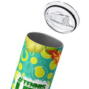 Tennis Life 20oz Skinny Tumbler