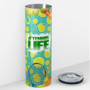 Tennis Life 20oz Skinny Tumbler