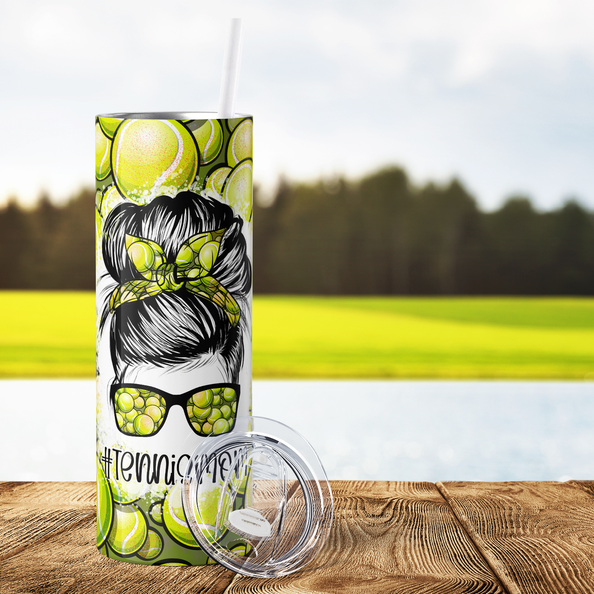 Tennis Mom 20oz Skinny Tumbler