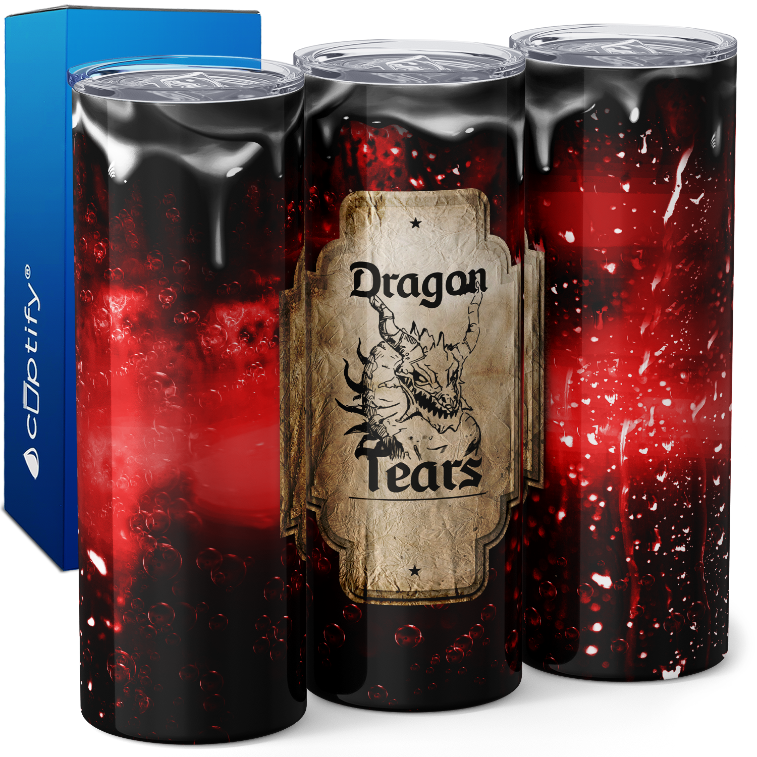 Dragon Tears Potion Red 20oz Skinny Tumbler