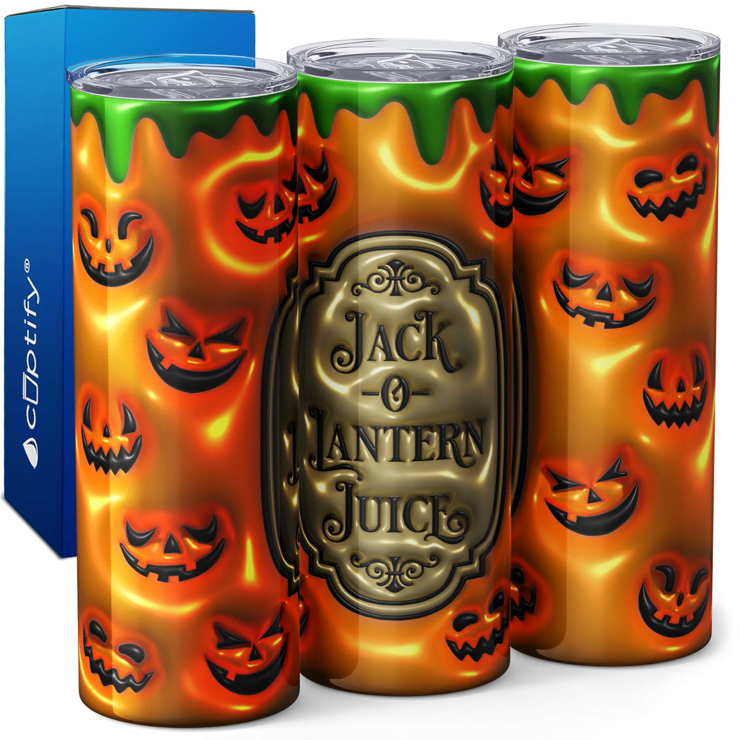 Jack-o-Lantern Juice Potion 20oz Skinny Tumbler