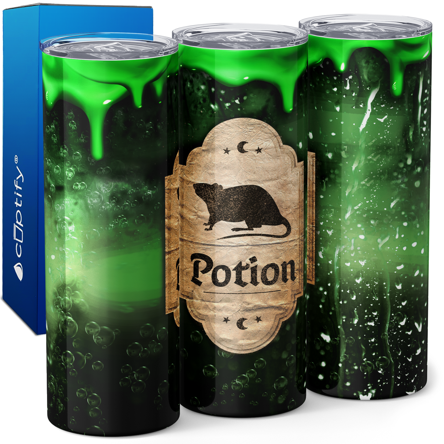 Rat Potion Green 20oz Skinny Tumbler