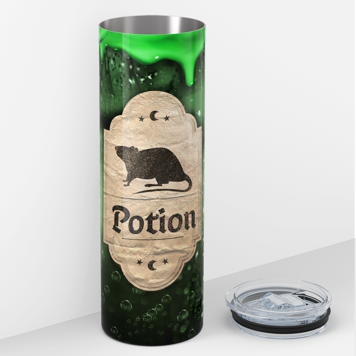 Rat Potion Green 20oz Skinny Tumbler