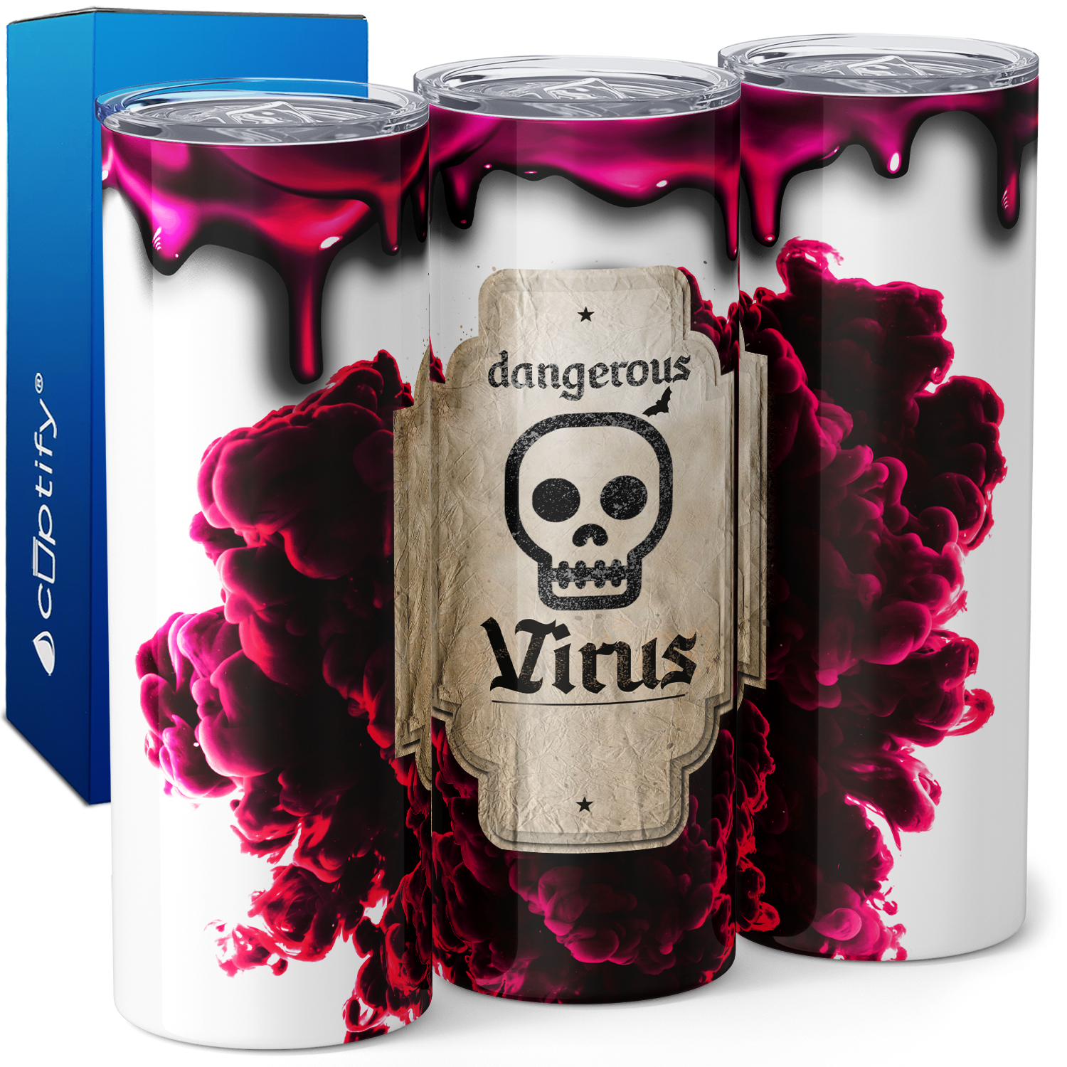 Dangerous Virus Potion 20oz Skinny Tumbler