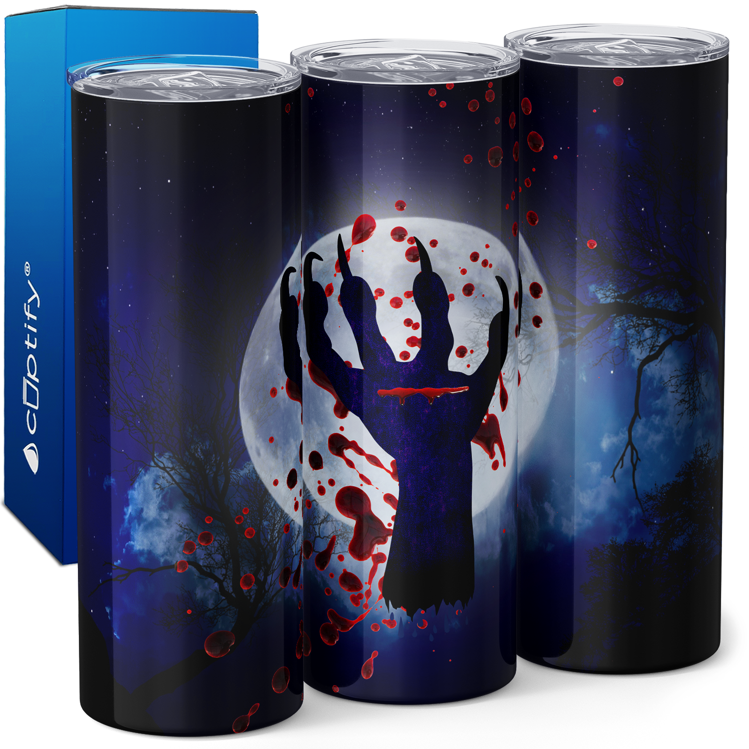 Zombie Hand 20oz Skinny Tumbler
