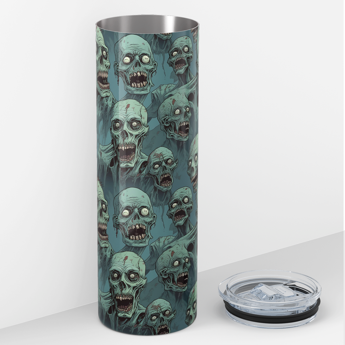 Zombie Horde Blue 20oz Skinny Tumbler