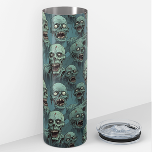 Zombie Horde Blue 20oz Skinny Tumbler