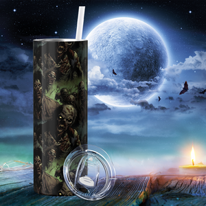 Zombies Green Smoke 20oz Skinny Tumbler