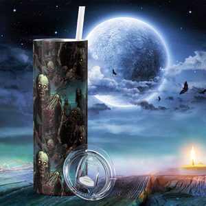 Zombies Blue Smoke 20oz Skinny Tumbler
