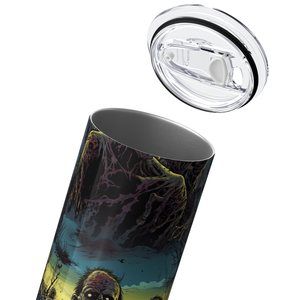 Zombies Blue and Yellow 20oz Skinny Tumbler