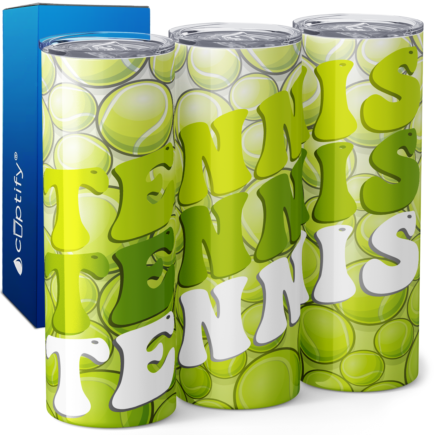 Tennis Tennis Tennis 20oz Skinny Tumbler