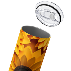 Sunflowers 3D 20oz Skinny Tumbler