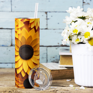 Sunflowers 3D 20oz Skinny Tumbler