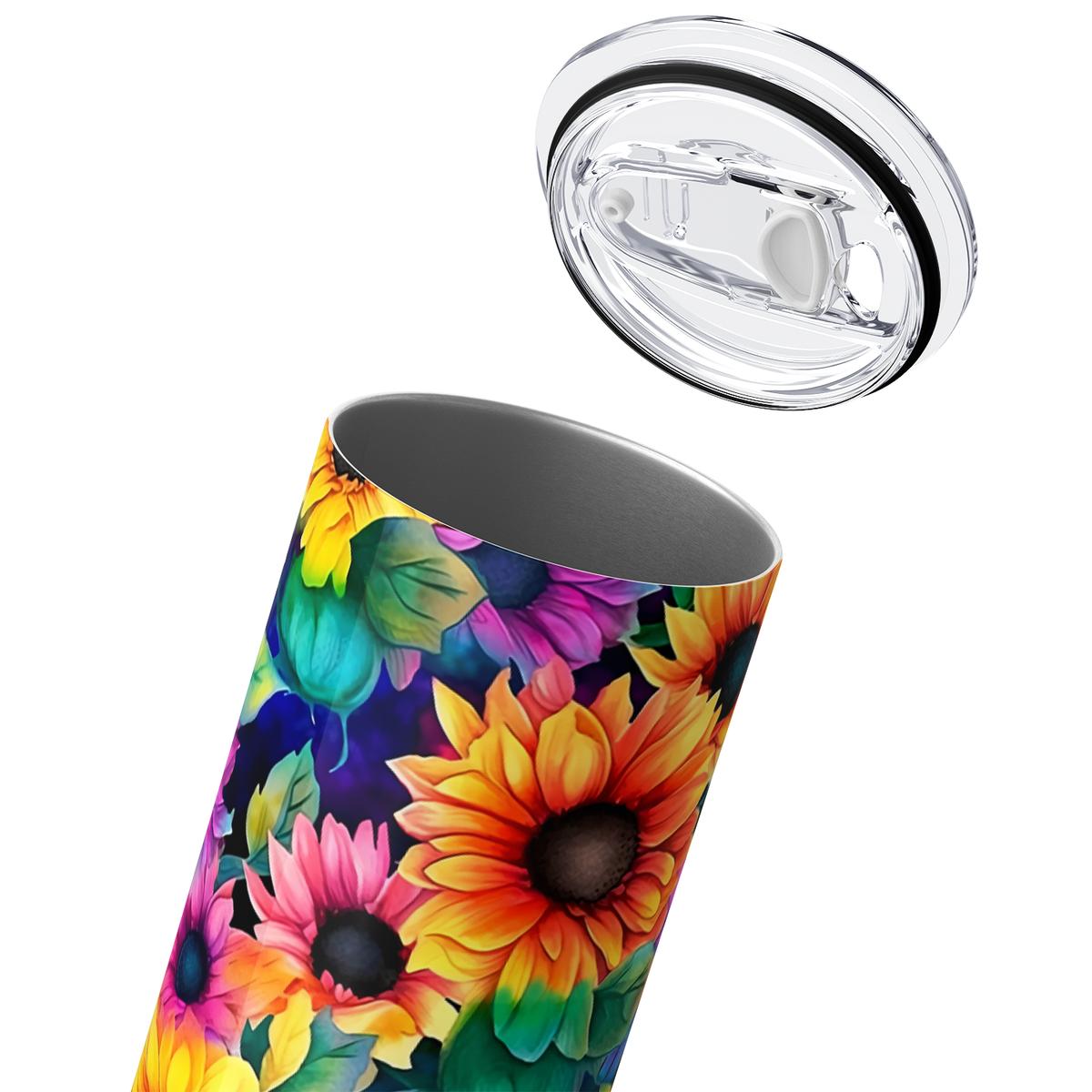 Colorful Sunflowers 20oz Skinny Tumbler