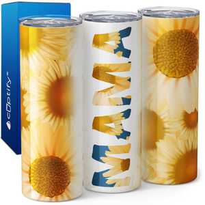 Mama Sunflowers 20oz Skinny Tumbler