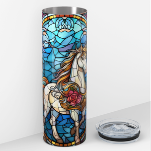 Unicorn Stained Glass 20oz Skinny Tumbler