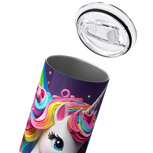 Charging Unicorn 3D 20oz Skinny Tumbler