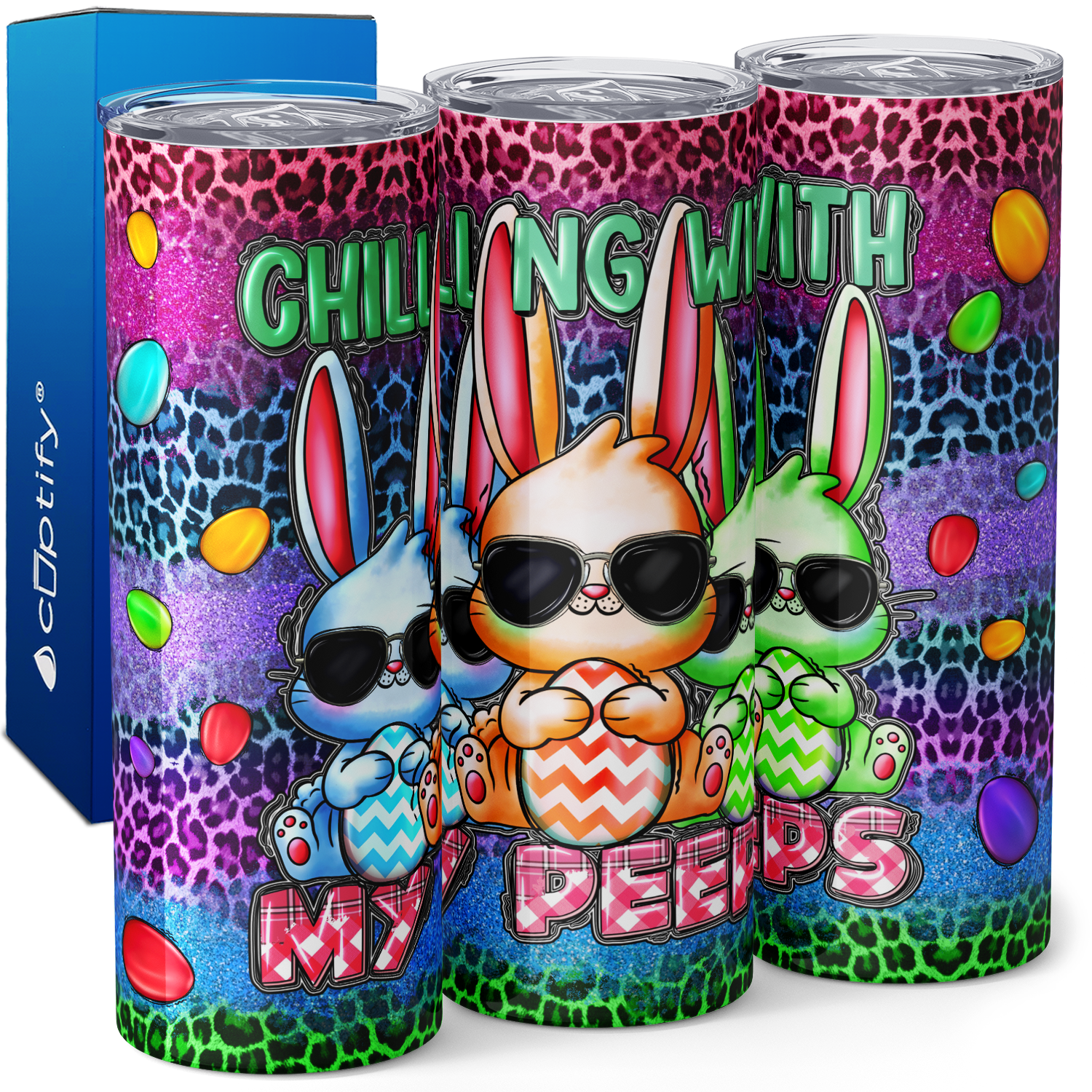 Chilling with My Peeps 20oz Skinny Tumbler