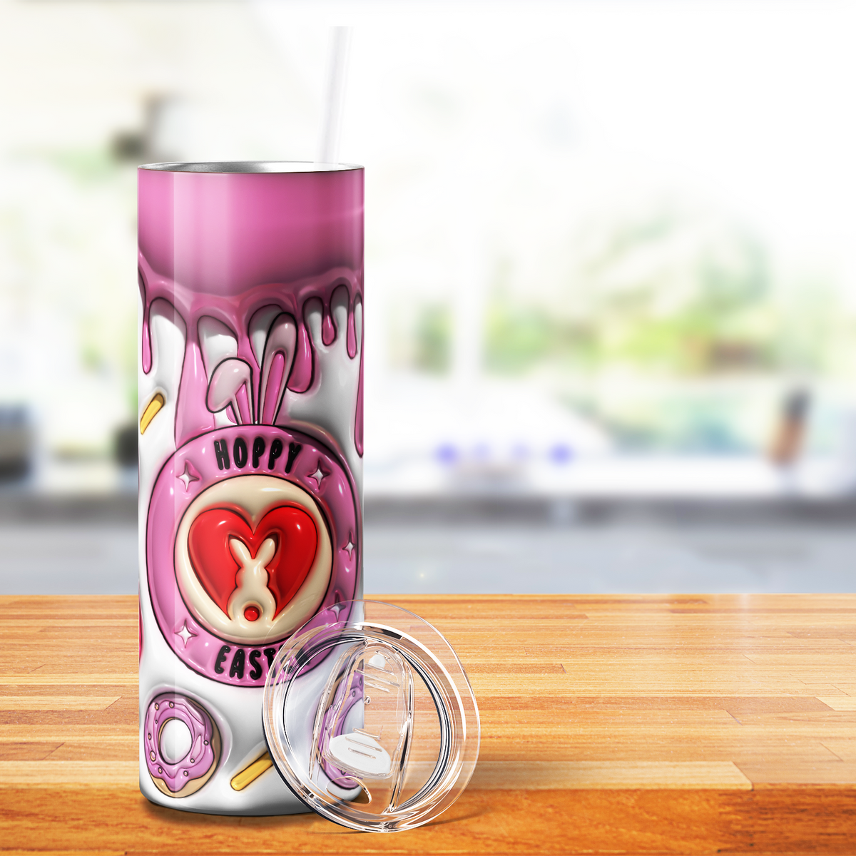 Hoppy Easter Coffee Cup 20oz Skinny Tumbler