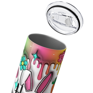 Happy Easter Inflated Balloon 20oz Skinny Tumbler