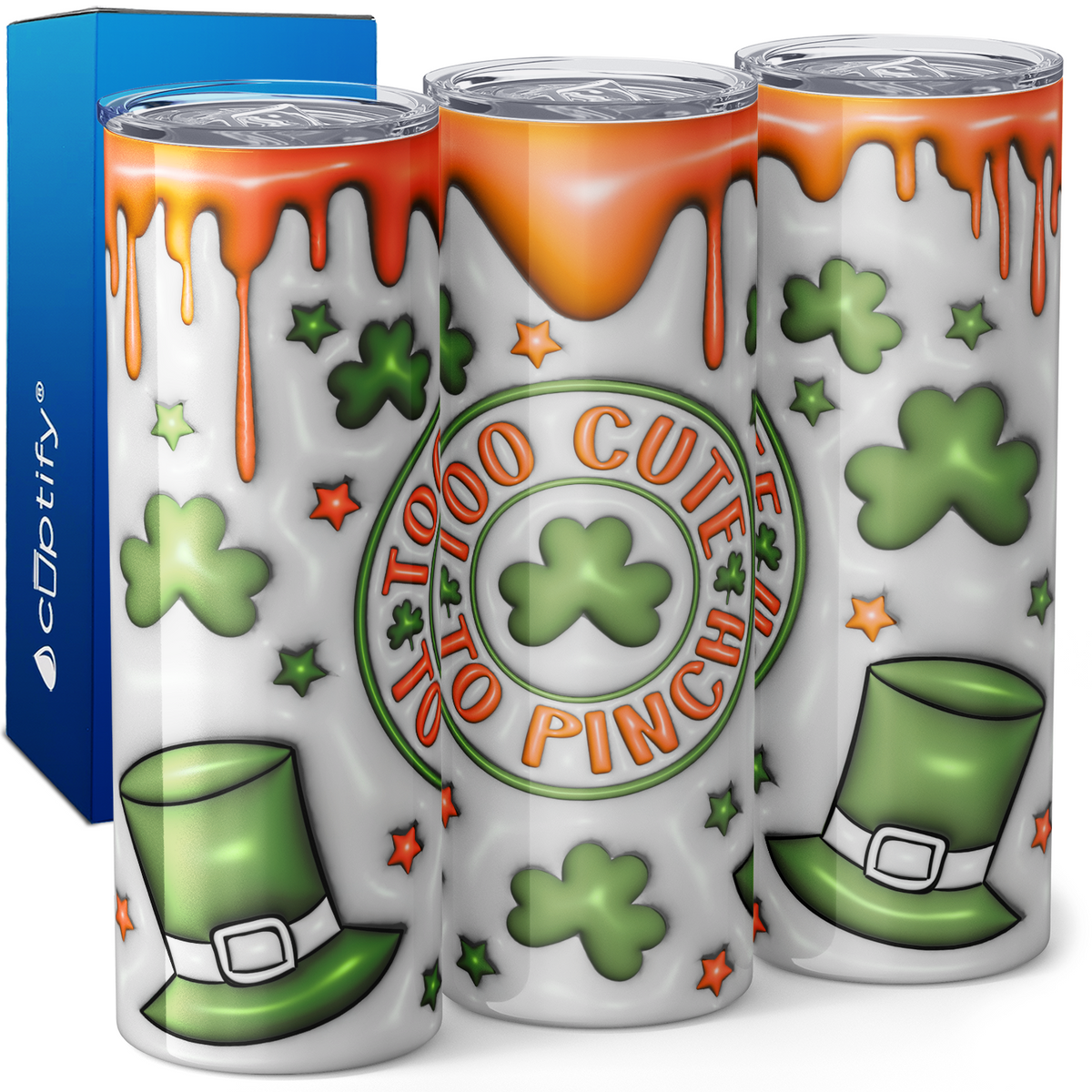 Too Cute Too Pinch Inflated Balloon 20oz Skinny Tumbler