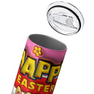 Happy Easter Inflated Eggs 20oz Skinny Tumbler