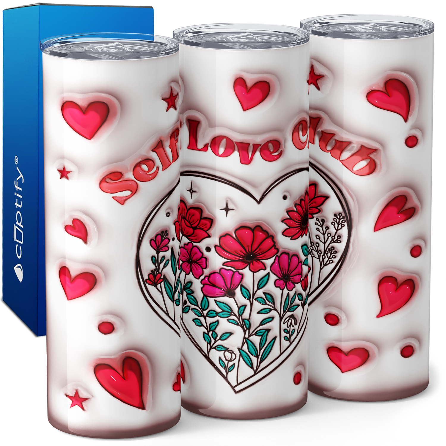 Self Love Club Inflated 20oz Skinny Tumbler