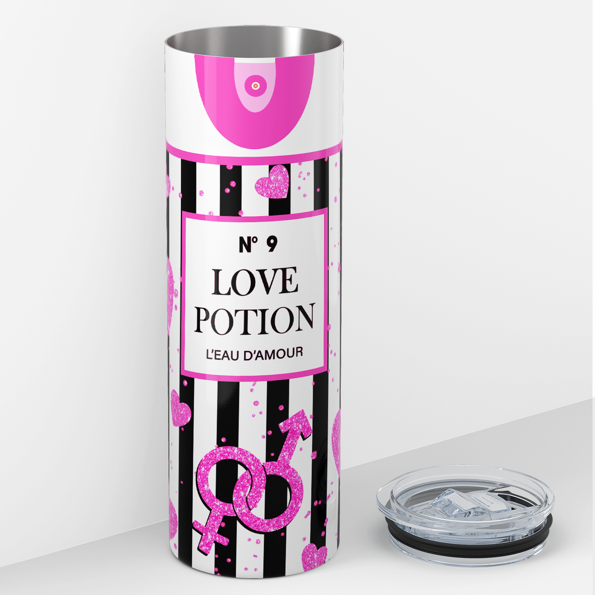No 9 Love Potion L'Eau D'Amour 20oz Skinny Tumbler